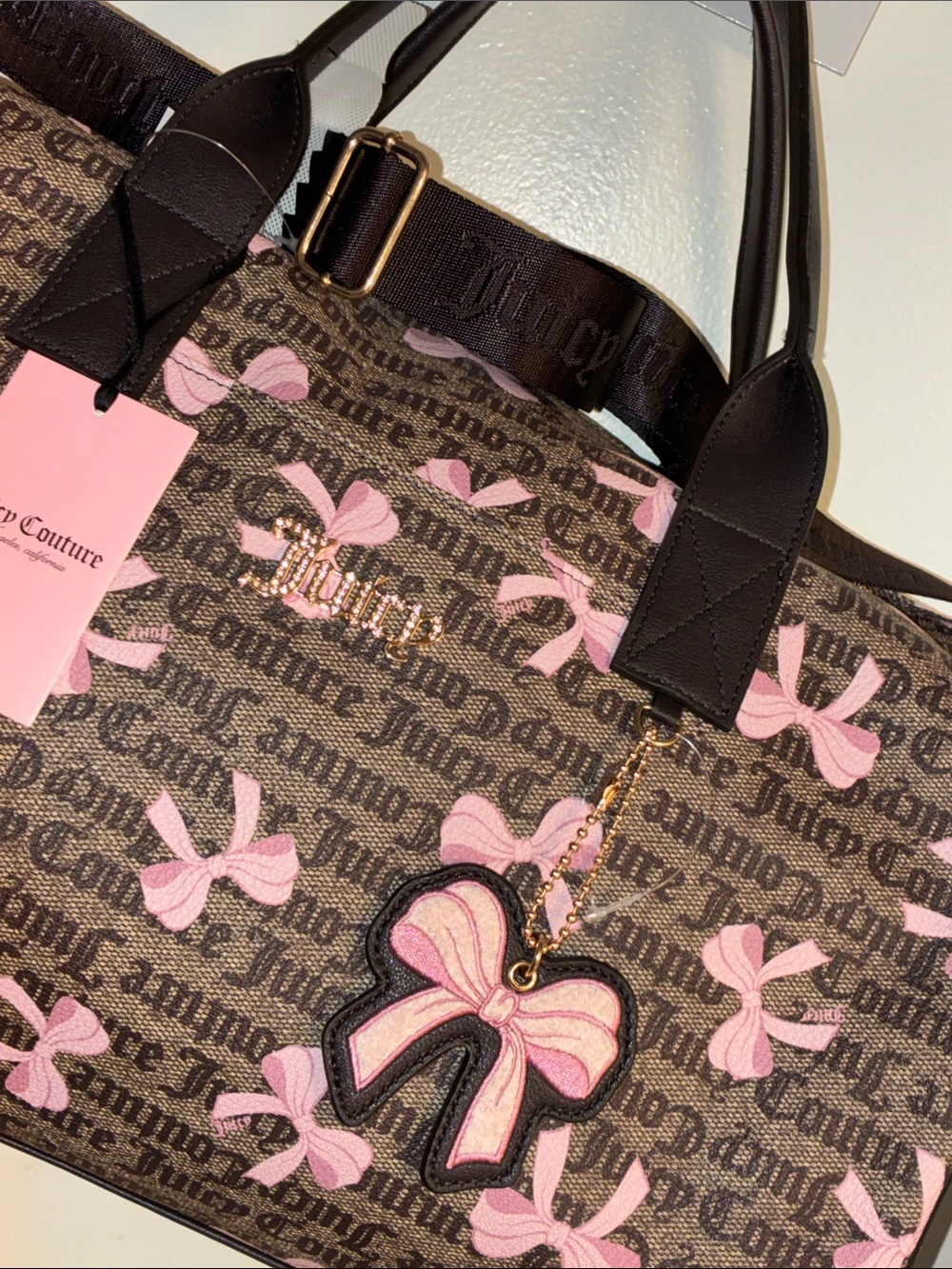 Juicy Couture Pink bow duffle bag - Picture 2 of 5